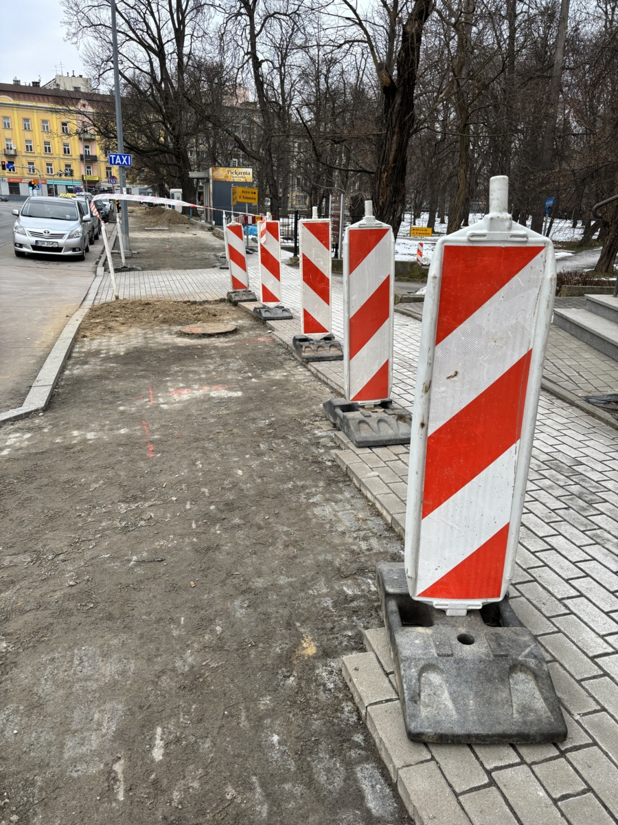Na zdjęciu remontowany odcinek